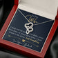 Heart to Heart Necklace The Perfect Gift for Your Wife - Handcrafted and Personalized-[Heartfelt Family Gift]