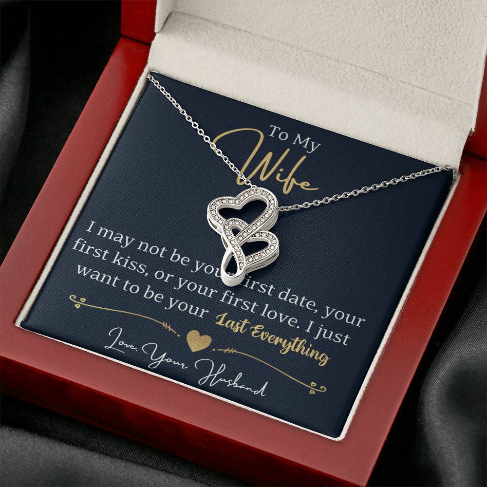Heart to Heart Necklace The Perfect Gift for Your Wife - Handcrafted and Personalized-[Heartfelt Family Gift]