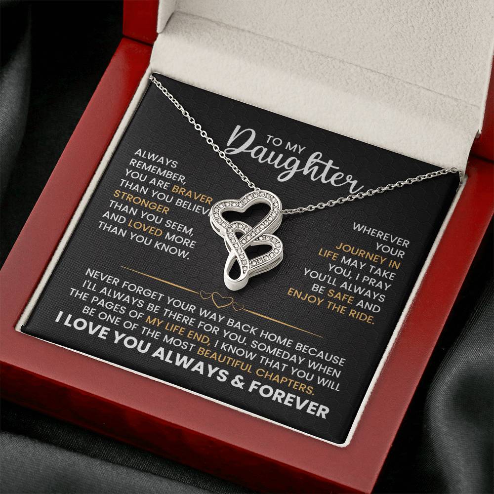 Daughter Hearts Necklace Gift