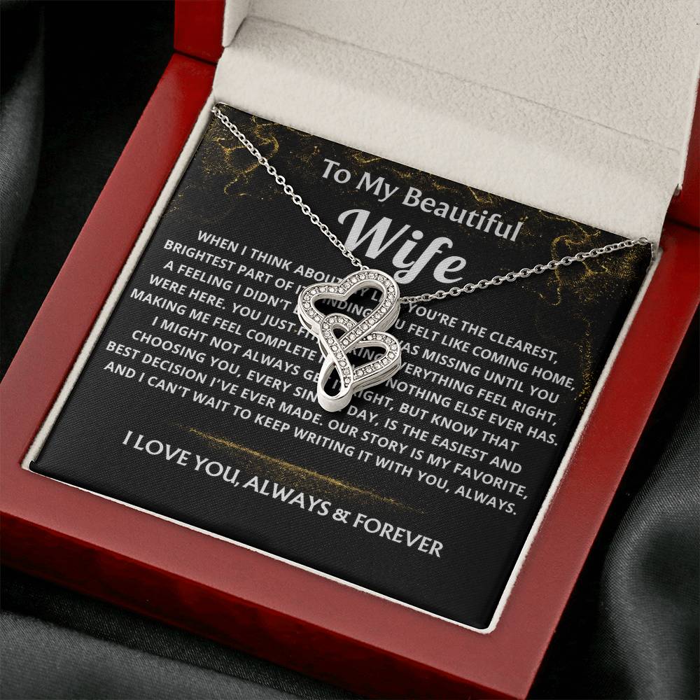 To My Wife, Finding you felt like coming home.