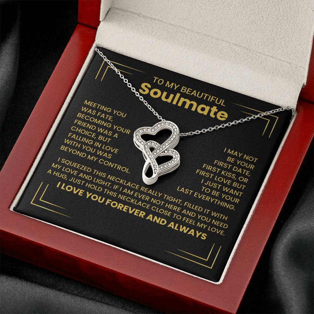 Gift for Soulmate Heart to Heart Necklace-[Heartfelt Family Gift]
