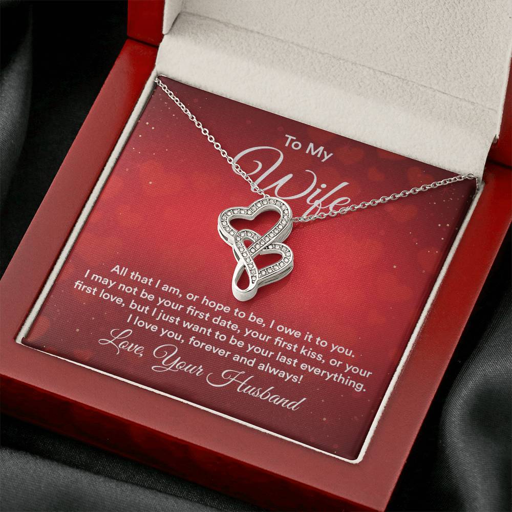 To my wife e heart to heart necklace-[Heartfelt Family Gift]
