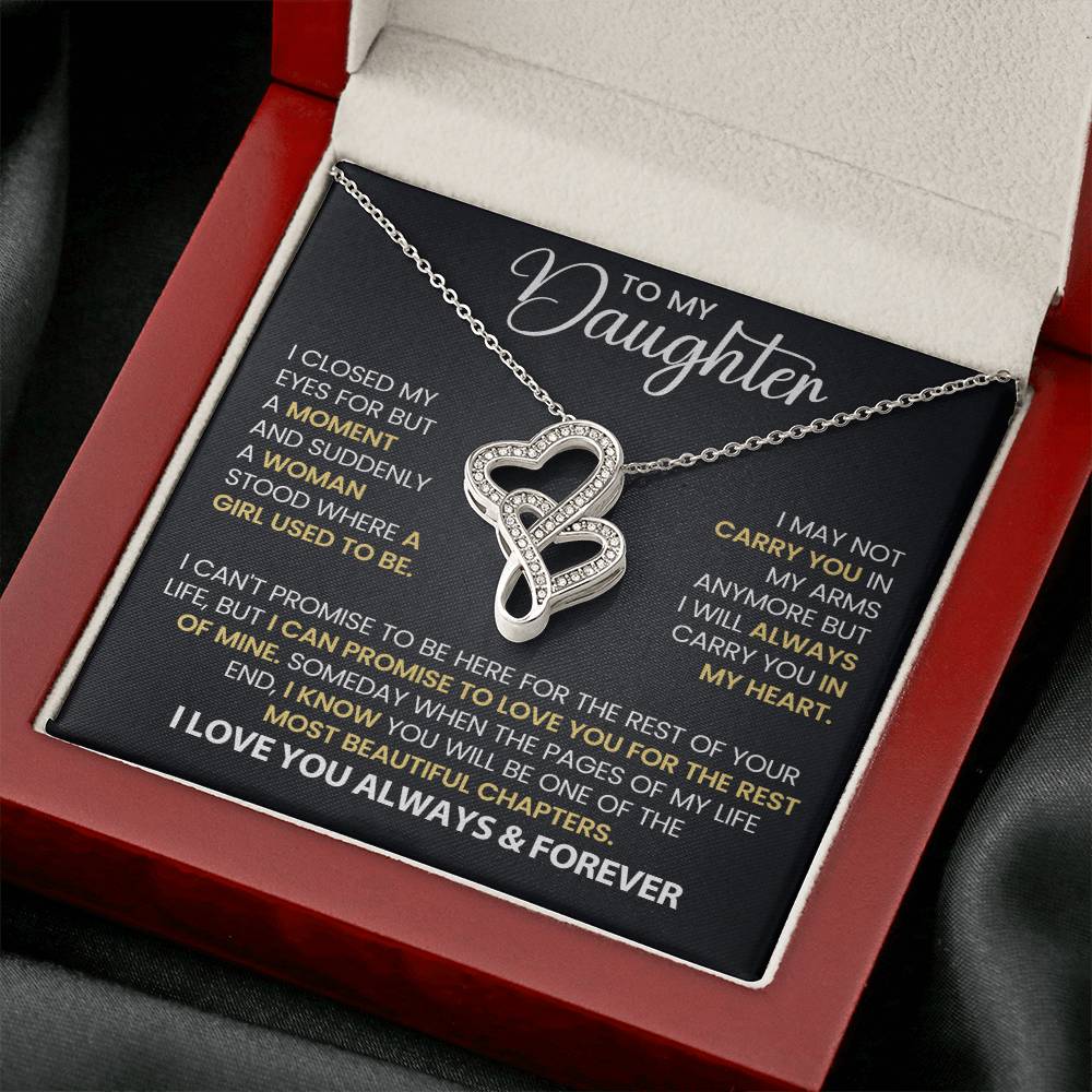 Daughter Gift - Always Carry You in My Heart  Necklace-[Heartfelt Family Gift]