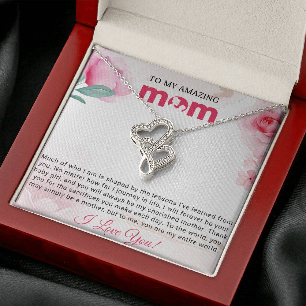 Mom Heart to Heart Necklace Gift