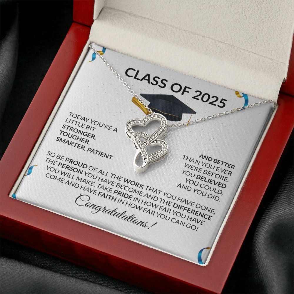 Class of 2025  Graduation Gift Necklace Heart to Heart-[Heartfelt Family Gift]