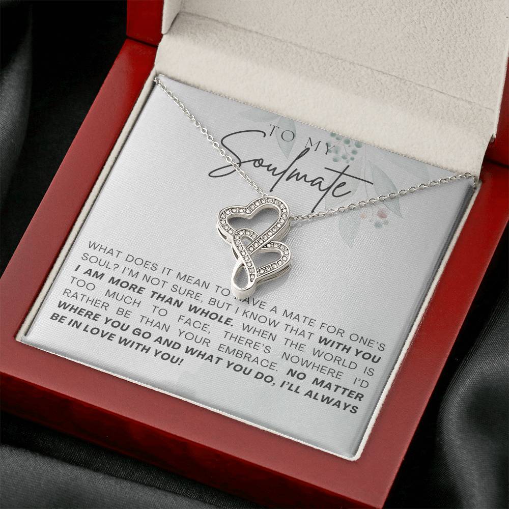 Soulmate Heart to Heart Necklace Gift-[Heartfelt Family Gift]