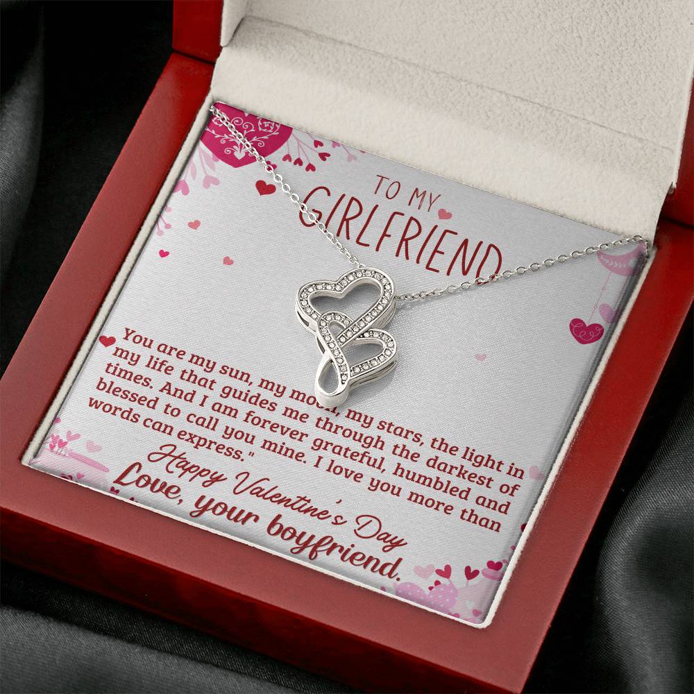 Girlfriend Gift from Boyfriend - Heart to Heart Necklace Gift-[Heartfelt Family Gift]
