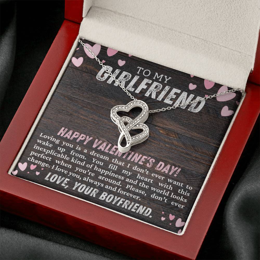 Girlfriend Heart to Heart Necklace Gift-[Heartfelt Family Gift]