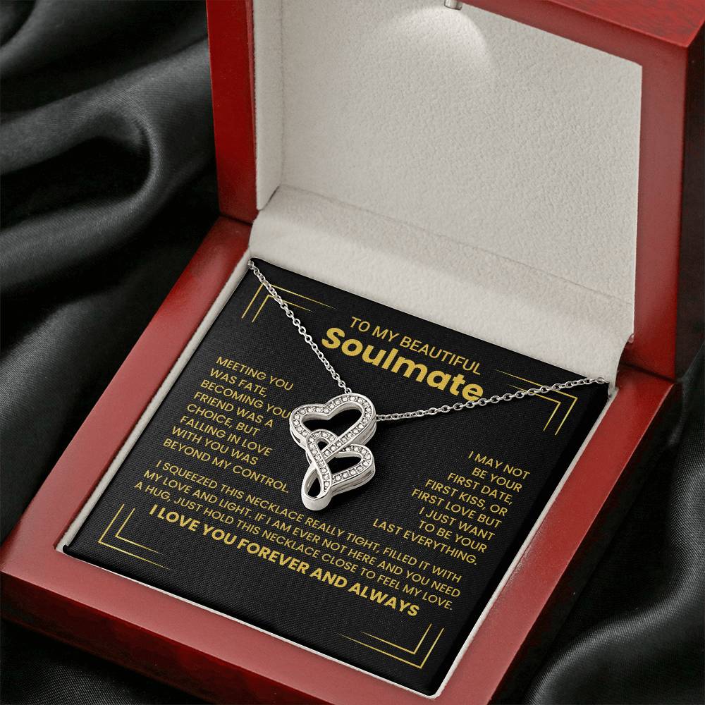 Gift for Soulmate Heart to Heart Necklace-[Heartfelt Family Gift]