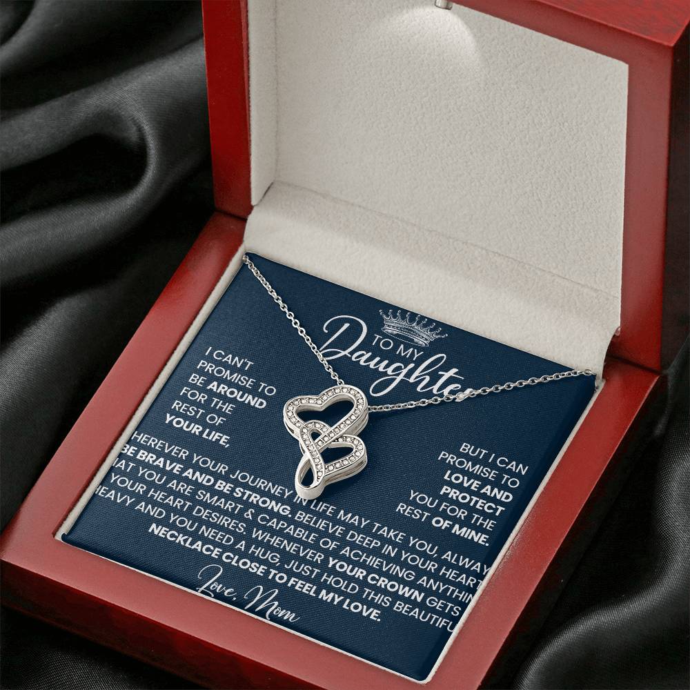Daughter Gift from Mom - Heart to Heart necklace-[Heartfelt Family Gift]