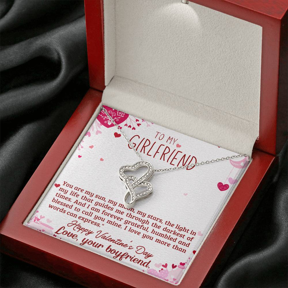 Girlfriend Gift from Boyfriend - Heart to Heart Necklace Gift-[Heartfelt Family Gift]