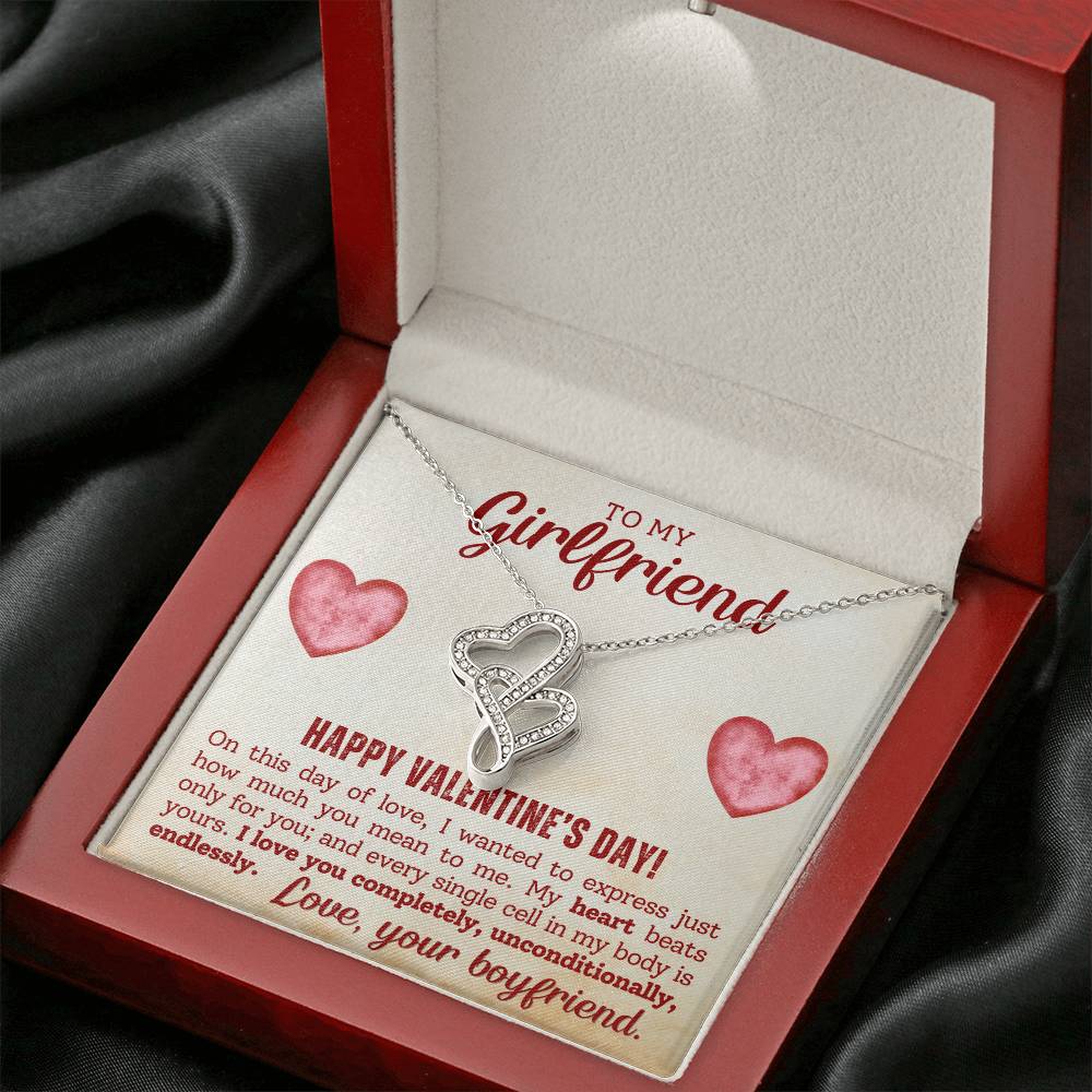 Girlfriend Heart to Heart Necklace Gift-[Heartfelt Family Gift]