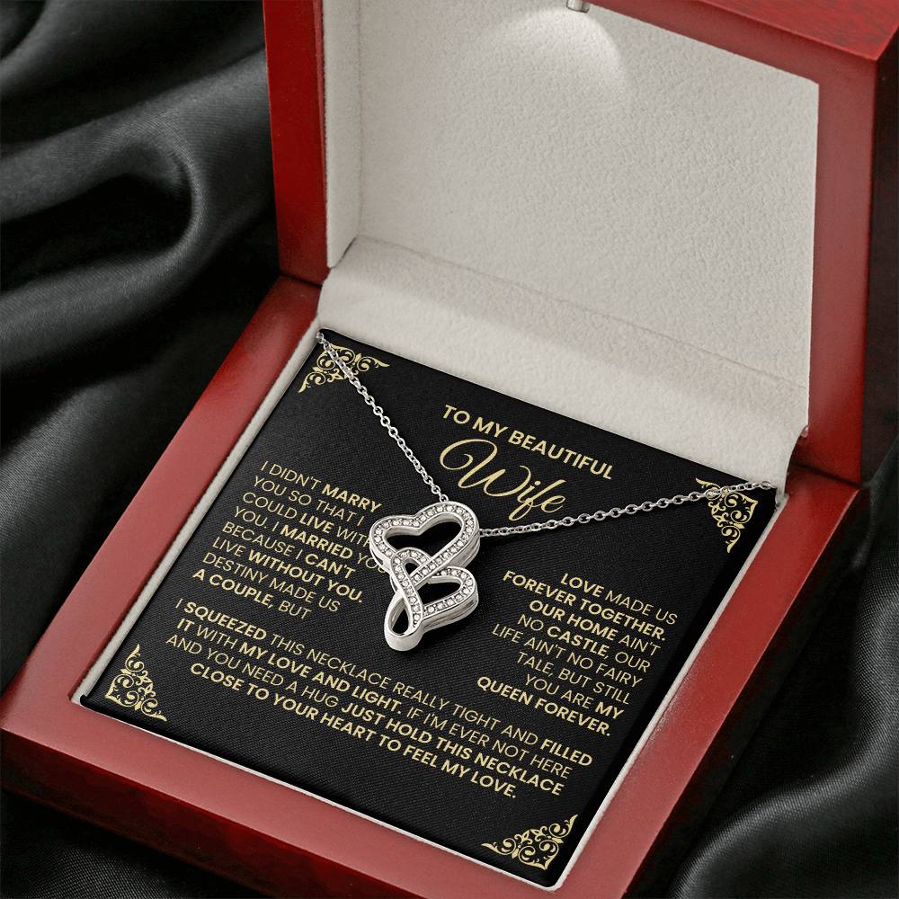 Gift For Wife Hearts Necklace-[Heartfelt Family Gift]