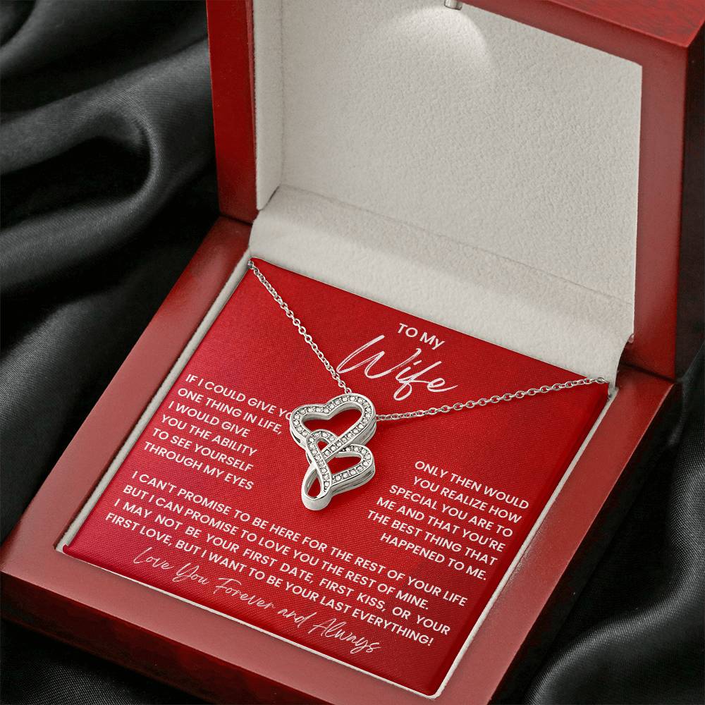 To My Wife Knot Necklace and Earring Gift Set-[Heartfelt Family Gift]