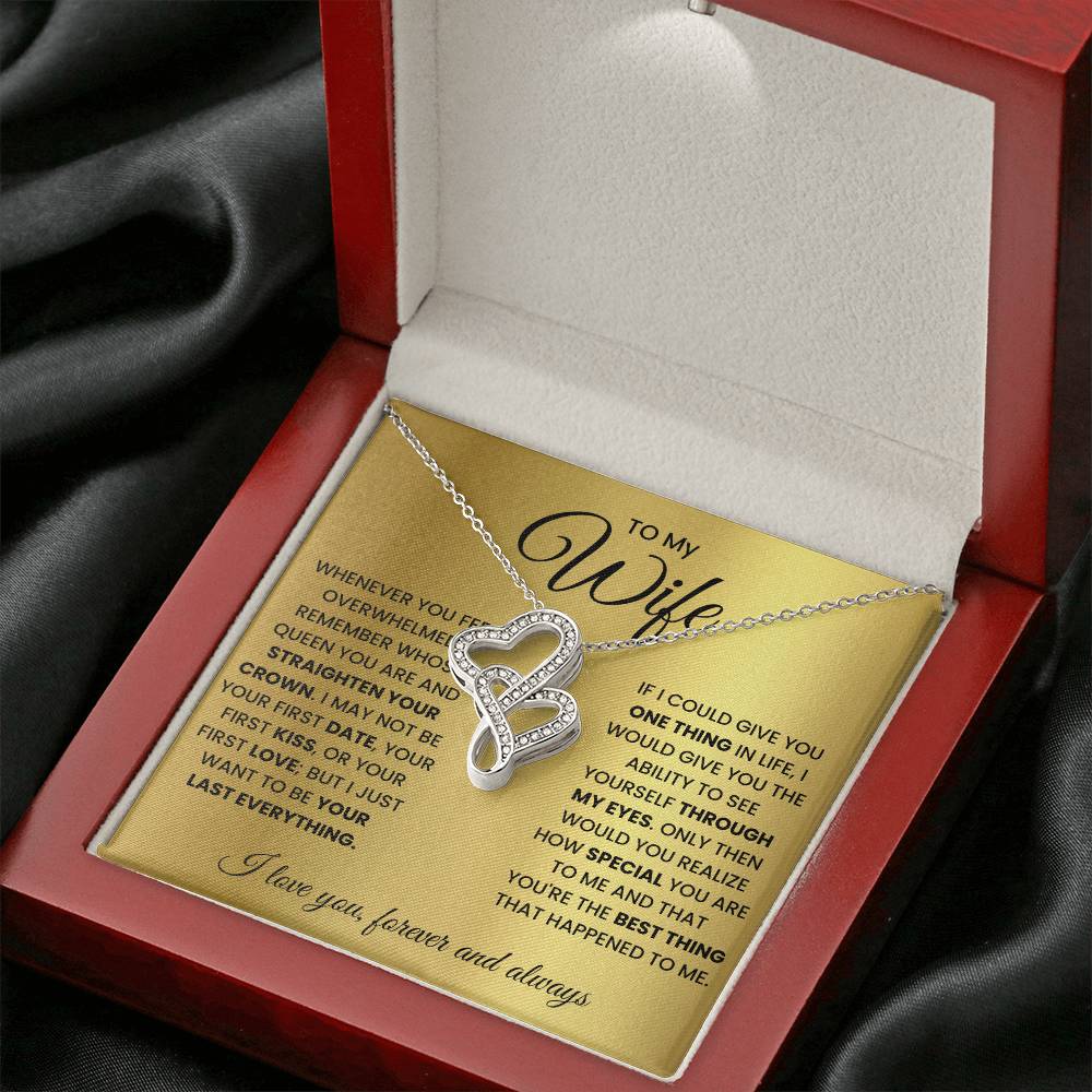 To My Wife Knot Necklace and Earring Gift Set-[Heartfelt Family Gift]
