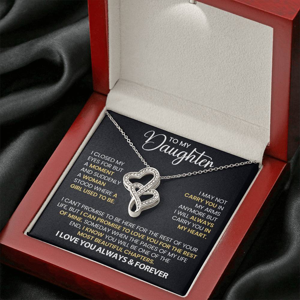 Daughter Gift - Always Carry You in My Heart  Necklace-[Heartfelt Family Gift]