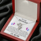 To My Mommy from Baby Bump Heart to Heart Necklace-[Heartfelt Family Gift]