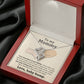 To My Mommy from Baby Bump Heart to Heart Necklace Gift-[Heartfelt Family Gift]