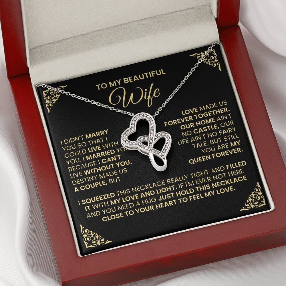 Gift For Wife Hearts Necklace-[Heartfelt Family Gift]