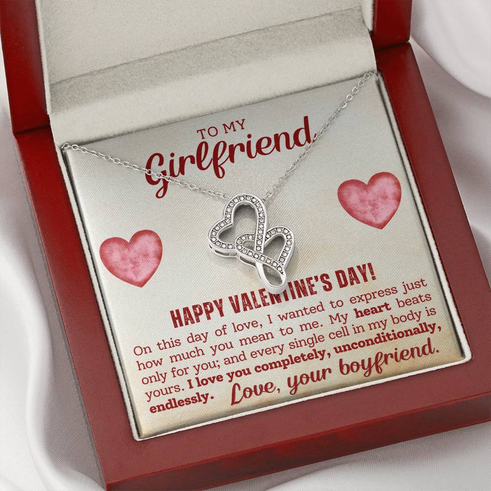 Girlfriend Heart to Heart Necklace Gift-[Heartfelt Family Gift]
