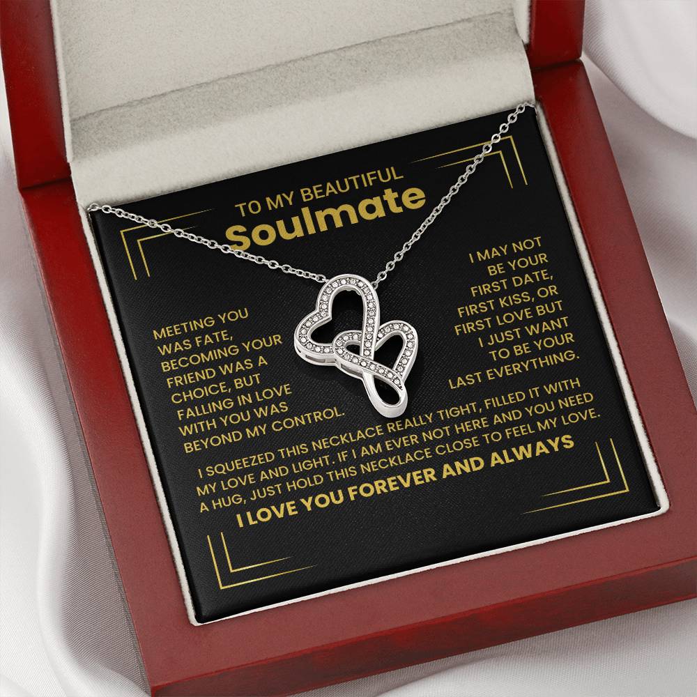 Gift for Soulmate Heart to Heart Necklace-[Heartfelt Family Gift]