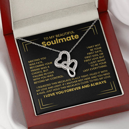 Gift for Soulmate Heart to Heart Necklace-[Heartfelt Family Gift]