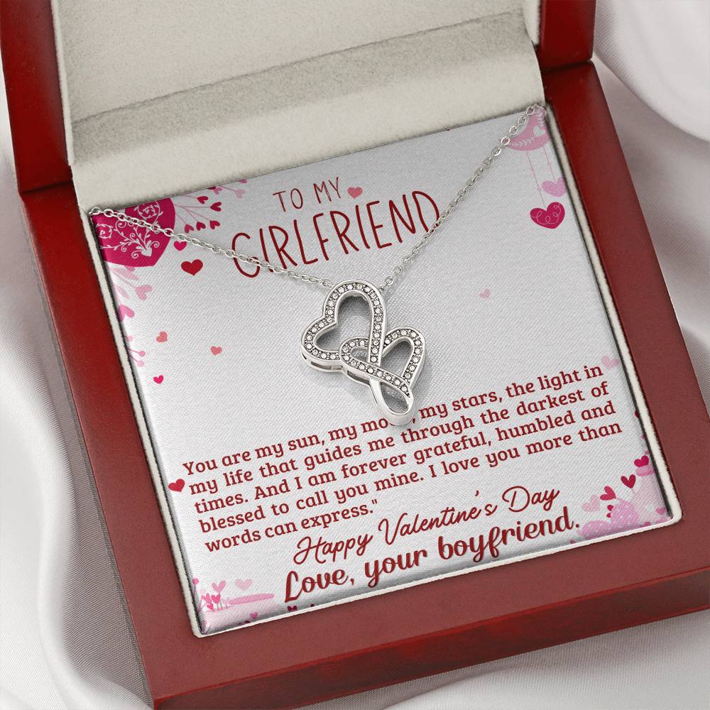 Girlfriend Gift from Boyfriend - Heart to Heart Necklace Gift-[Heartfelt Family Gift]