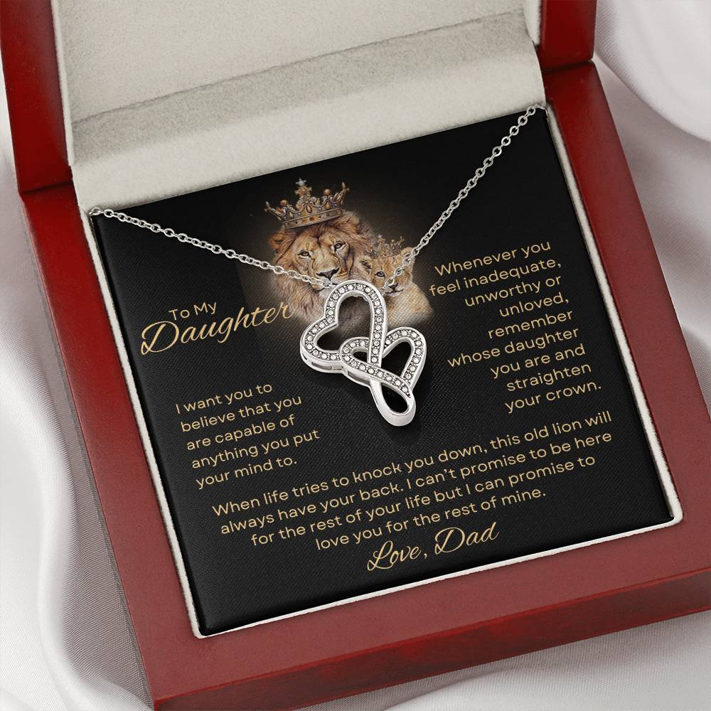 Daughter Gift from Dad - Hearts Necklace-[Heartfelt Family Gift]