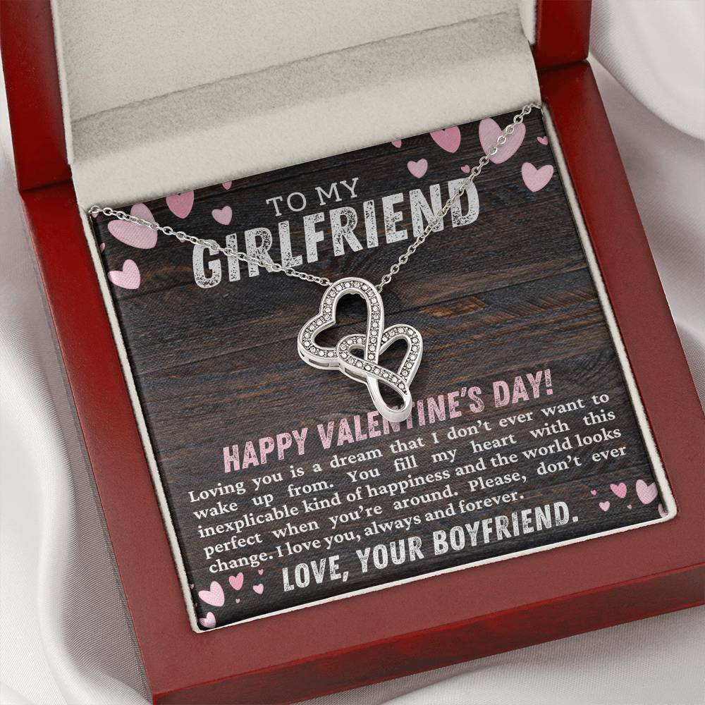 Girlfriend Heart to Heart Necklace Gift-[Heartfelt Family Gift]