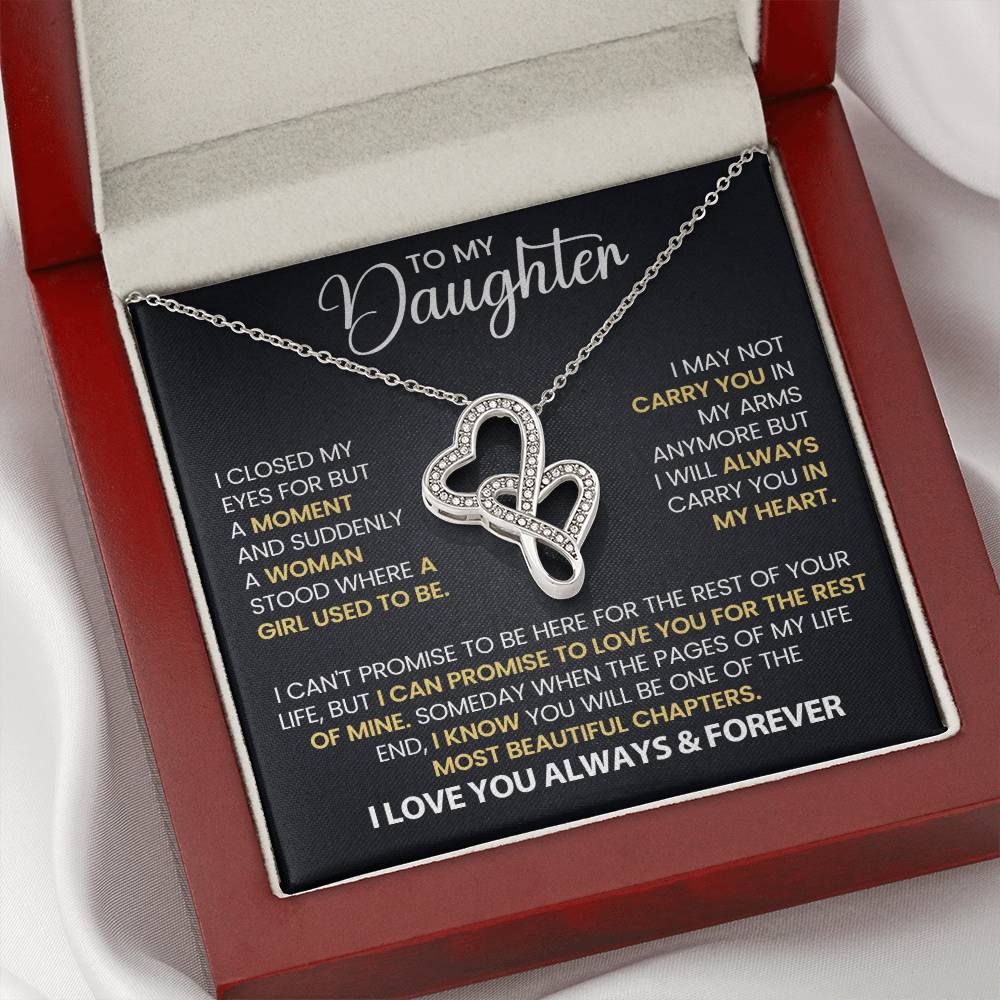 Daughter Gift - Always Carry You in My Heart  Necklace-[Heartfelt Family Gift]