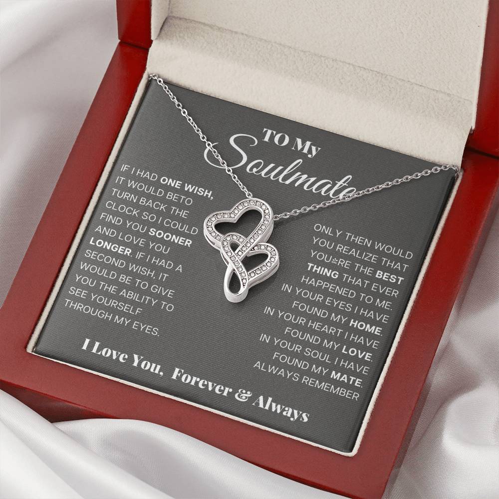 Soulmate Heart to Heart Pendant-[Heartfelt Family Gift]