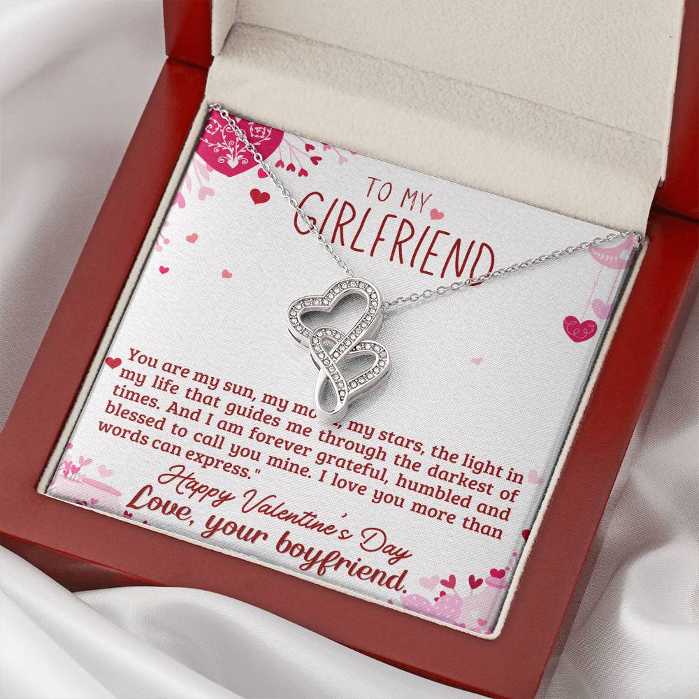 Girlfriend Gift from Boyfriend - Heart to Heart Necklace Gift-[Heartfelt Family Gift]