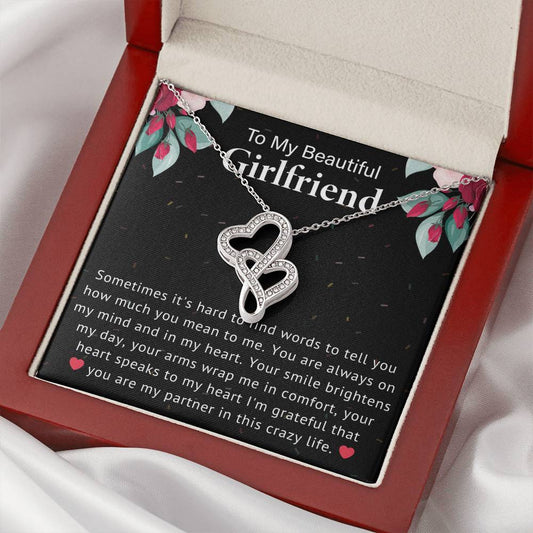 Girlfriend Heart to Heart Necklace Gift-[Heartfelt Family Gift]