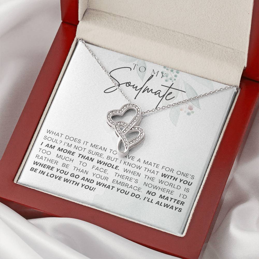 Soulmate Heart to Heart Necklace Gift-[Heartfelt Family Gift]