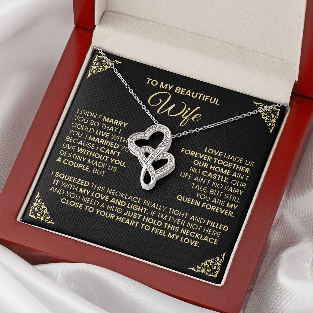 Gift For Wife Hearts Necklace-[Heartfelt Family Gift]