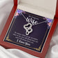 Wife Heart Necklace Gift-[Heartfelt Family Gift]