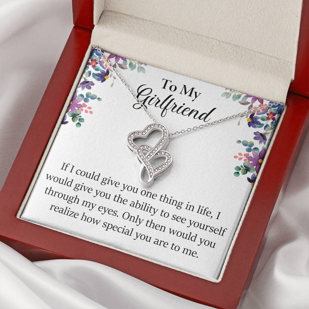 Girlfriend Heart to Heart Necklace Gift-[Heartfelt Family Gift]