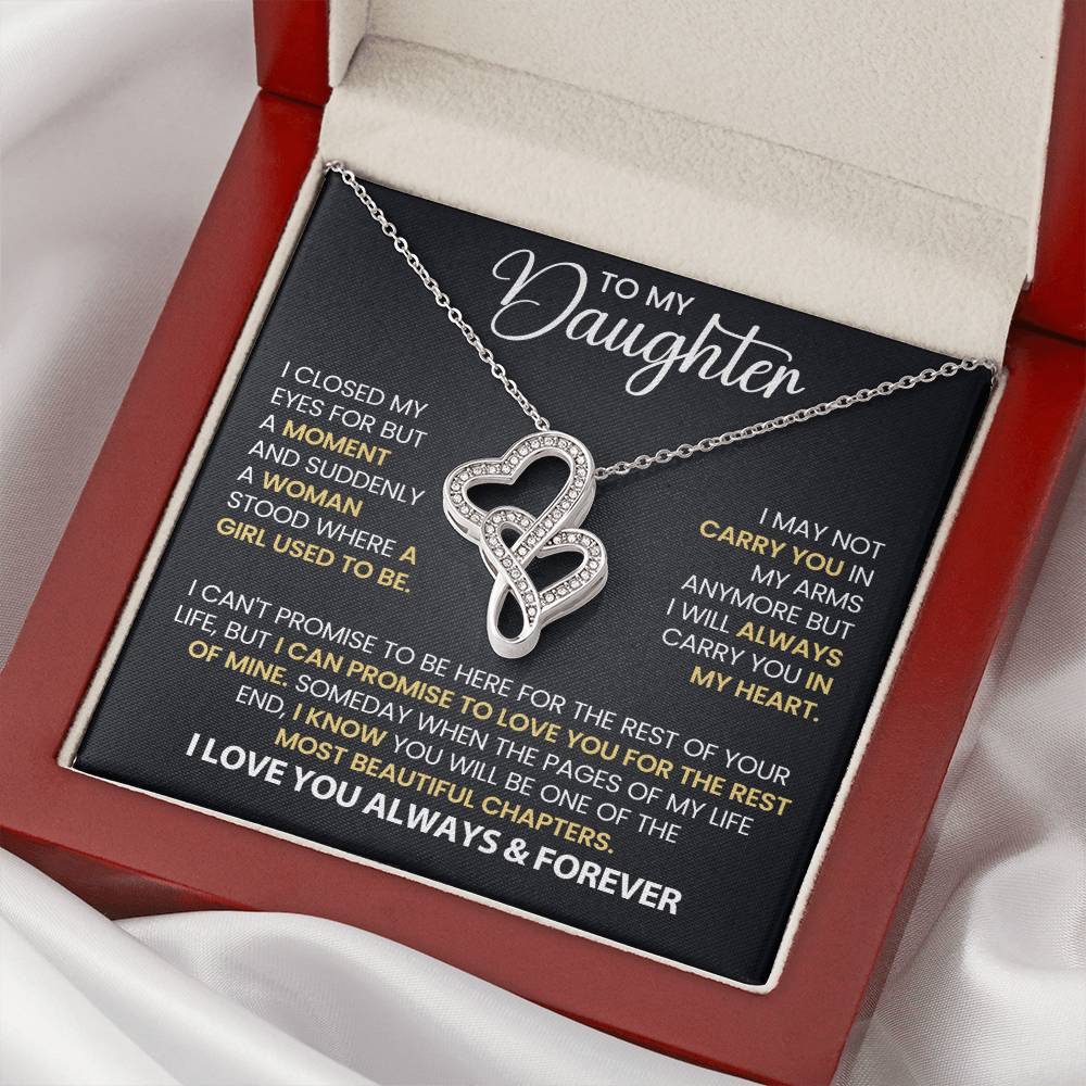 Daughter Gift - Always Carry You in My Heart  Necklace-[Heartfelt Family Gift]