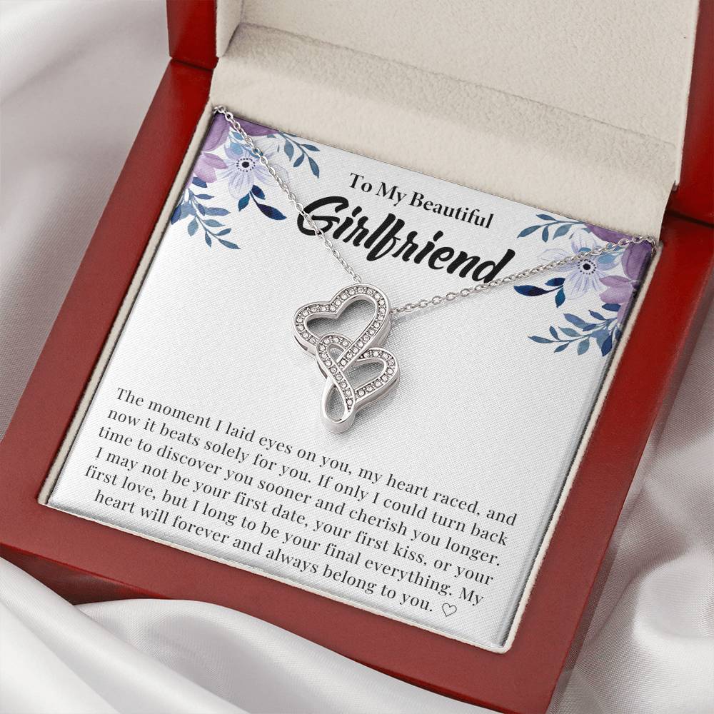 Girlfriend Heart to Heart Necklace Gift-[Heartfelt Family Gift]