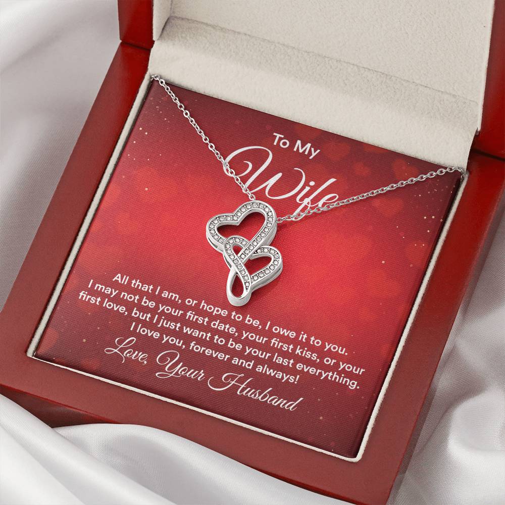 To my wife e heart to heart necklace-[Heartfelt Family Gift]