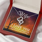 Wife Heart Necklace Gift-[Heartfelt Family Gift]