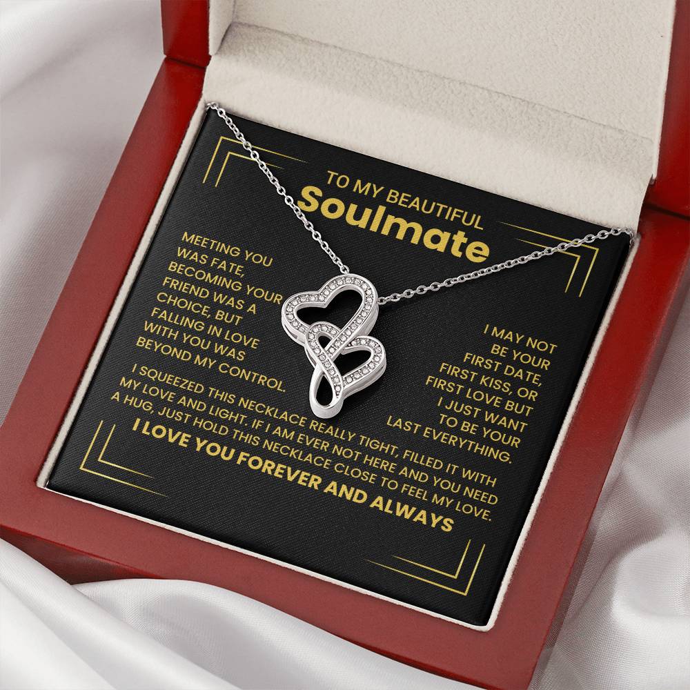 Gift for Soulmate Heart to Heart Necklace-[Heartfelt Family Gift]