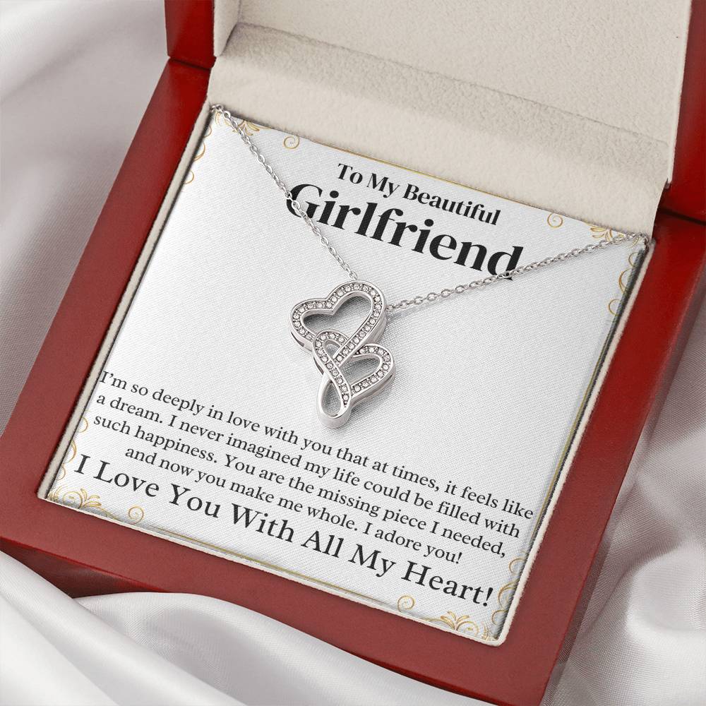 Girlfriend Heart to Heart Necklace Gift-[Heartfelt Family Gift]