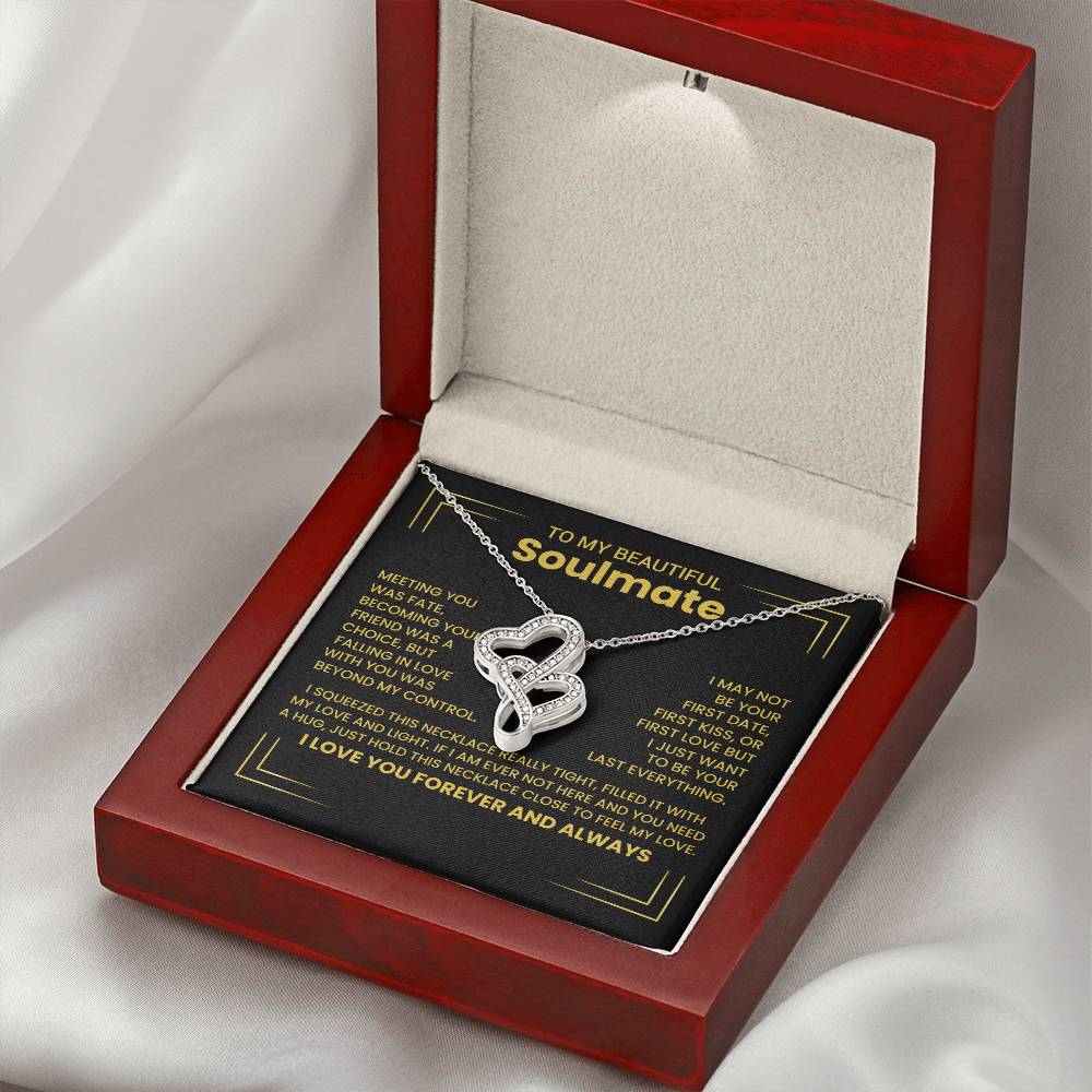 Gift for Soulmate Heart to Heart Necklace-[Heartfelt Family Gift]