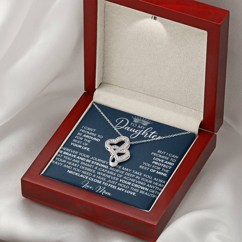 Daughter Gift from Mom - Heart to Heart necklace-[Heartfelt Family Gift]