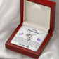 To My Mommy from Baby Bump Heart to Heart Necklace-[Heartfelt Family Gift]