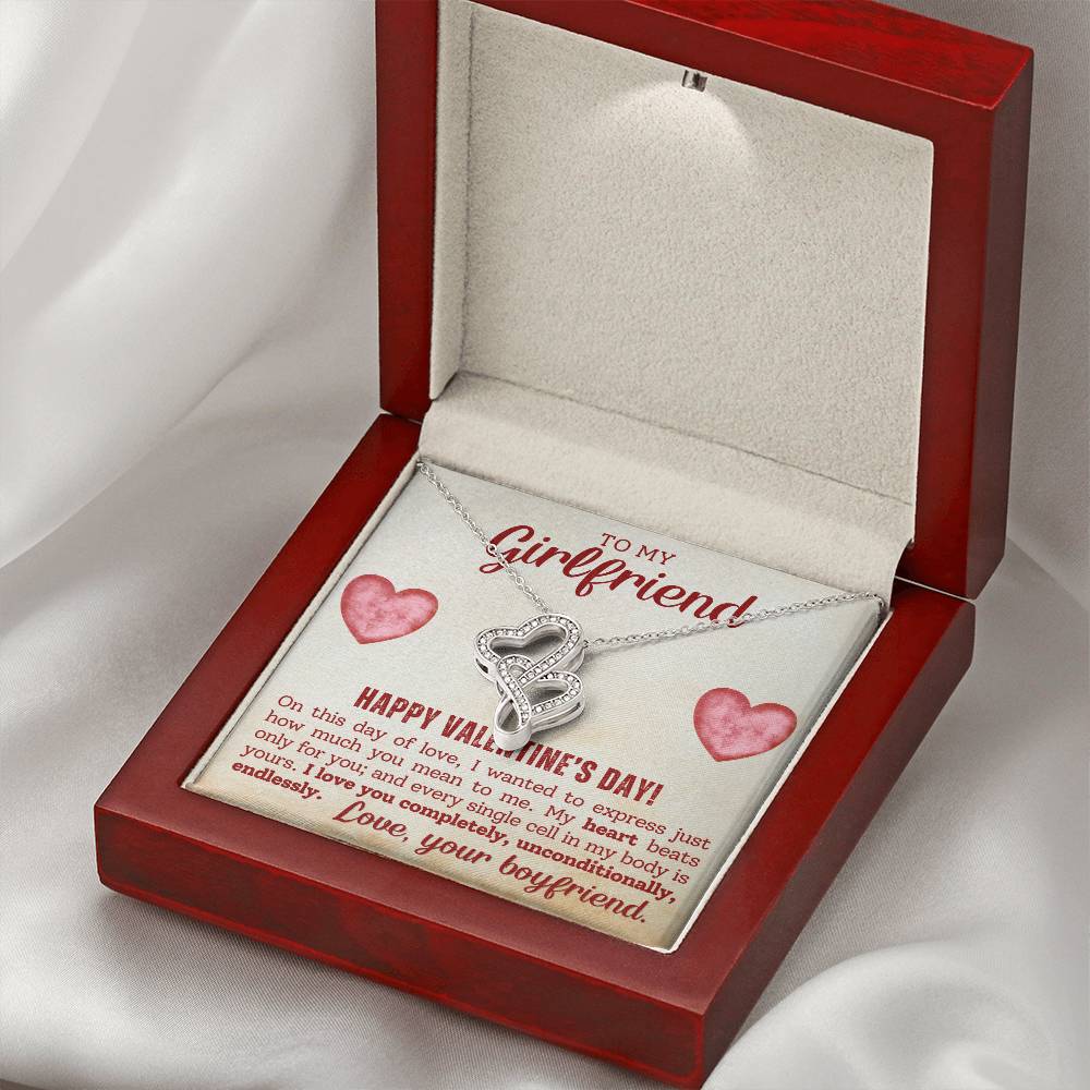 Girlfriend Heart to Heart Necklace Gift-[Heartfelt Family Gift]