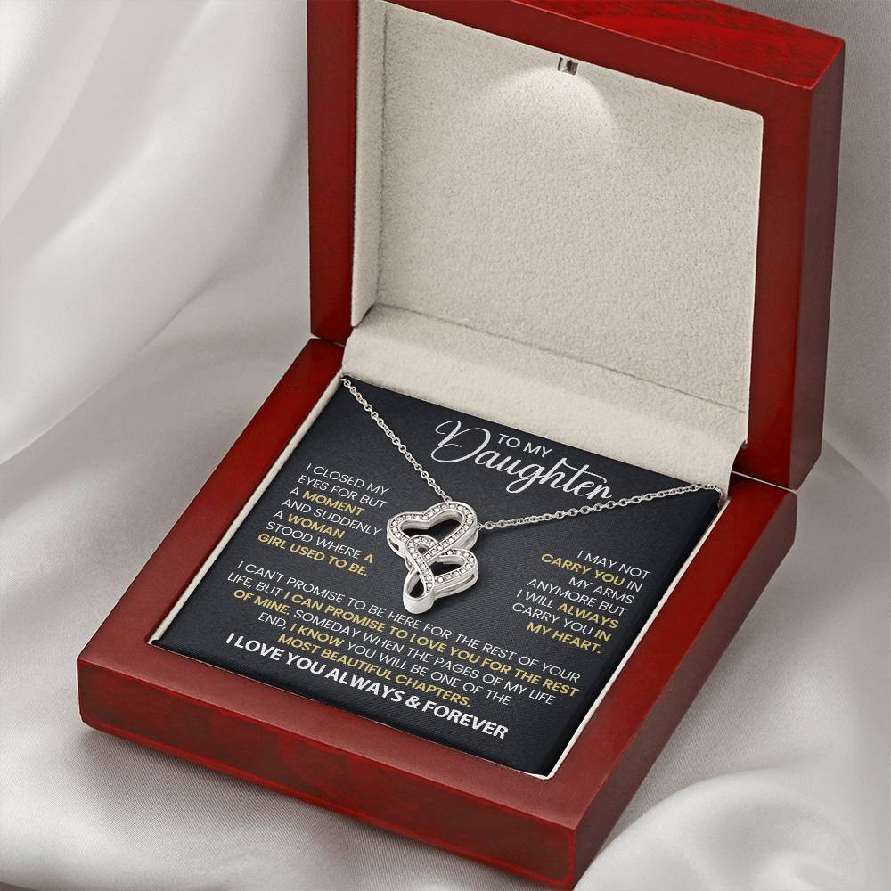 Daughter Gift - Always Carry You in My Heart  Necklace-[Heartfelt Family Gift]