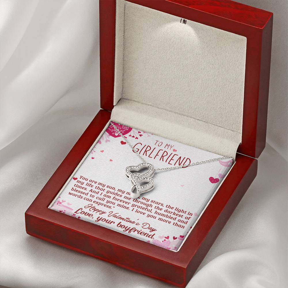 Girlfriend Gift from Boyfriend - Heart to Heart Necklace Gift-[Heartfelt Family Gift]