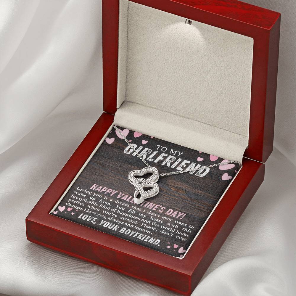 Girlfriend Heart to Heart Necklace Gift-[Heartfelt Family Gift]